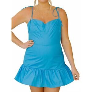 NEW SINCERELY OURS vivi ruffled romper in blue